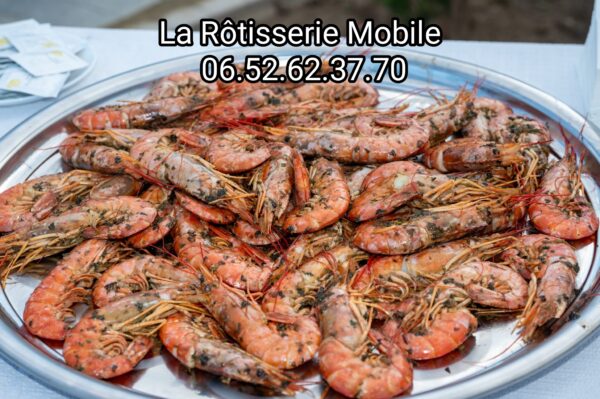 Poêlée de gambas by La Rôtisserie Mobile