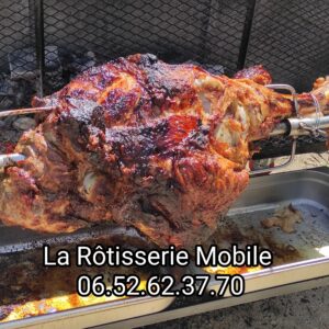 Cuisse de veau à la broche by La Rôtisserie Mobile