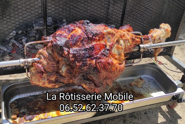 Cuisse de veau à la broche by La Rôtisserie Mobile