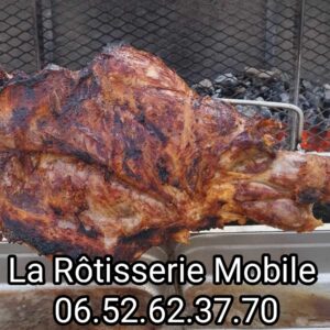 Cuisse de taureau à la broche by La Rôtisserie Mobile