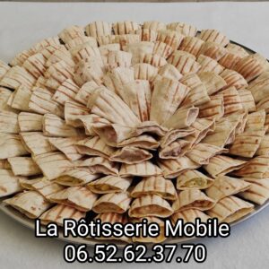 Plateau de 60 mini wraps by La Rôtisserie Mobile