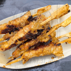 mini brochettes de gambas à la thaï